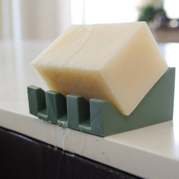 Silicone Draining Soap Dish (Sage Green)