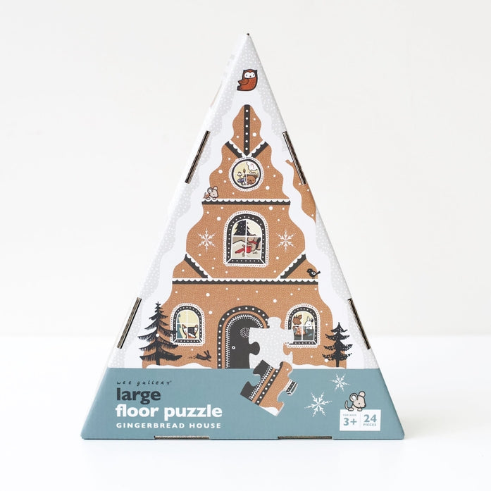 Gingerbread House Holiday Floor Puzzle
