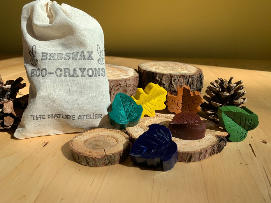 Beeswax Leaf Eco-Crayons