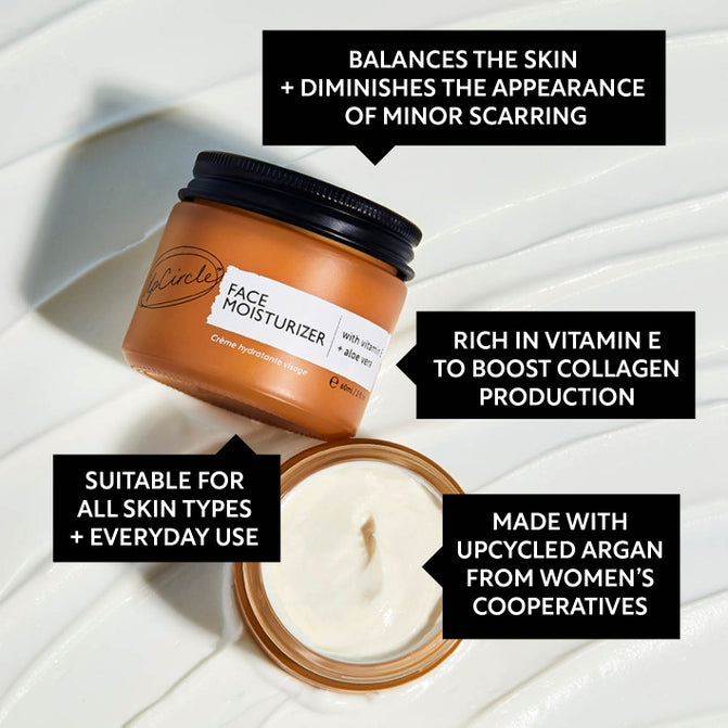 Upcircle Face Moisturizer with Vitamin E + Aloe Vera