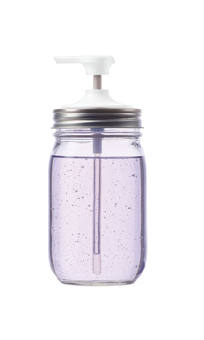 Soap Pump For Regular Mouth Mason Jars - White