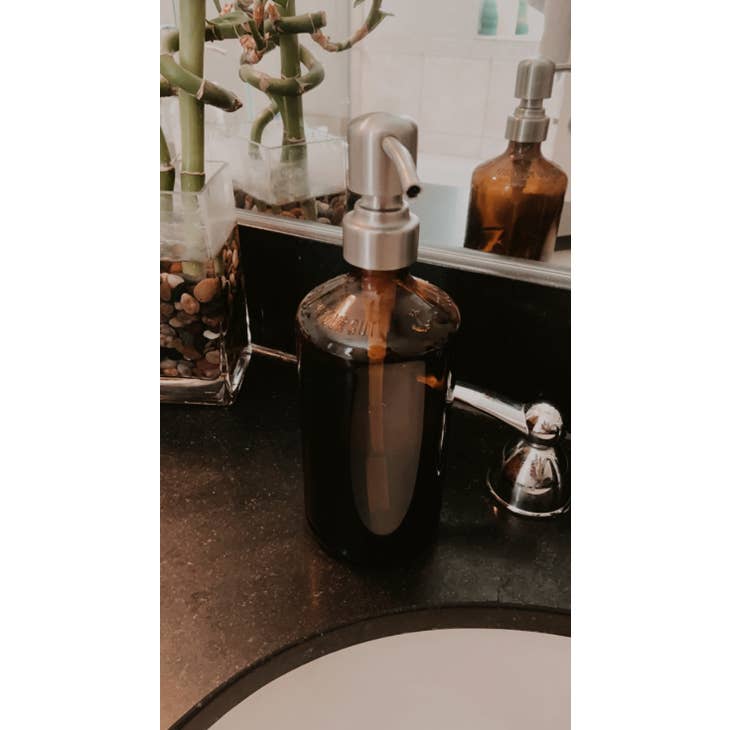 Silver Bottle Pump Top