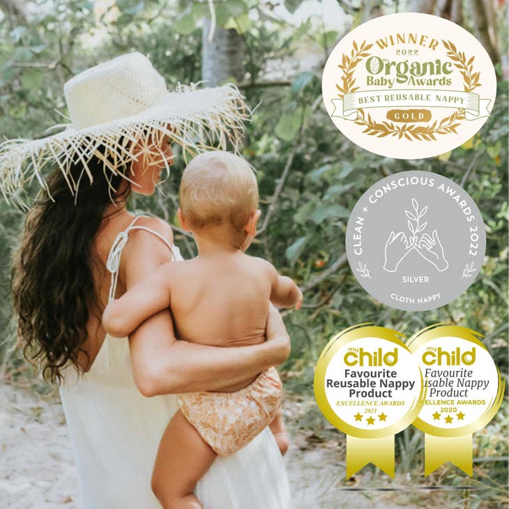 EcoNaps 2.0 Modern Cloth Diaper - Terracotta