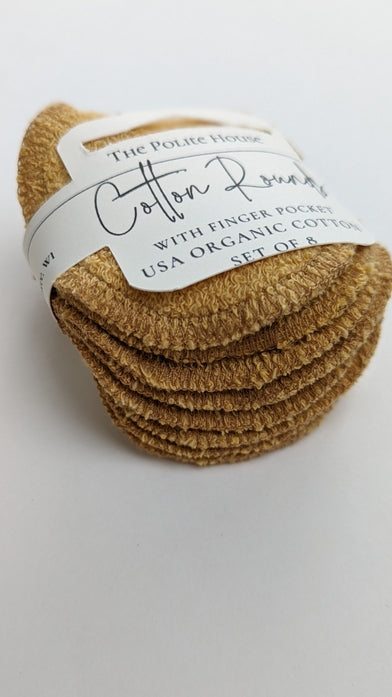 Reusable Organic Cotton Rounds- Set of 8
