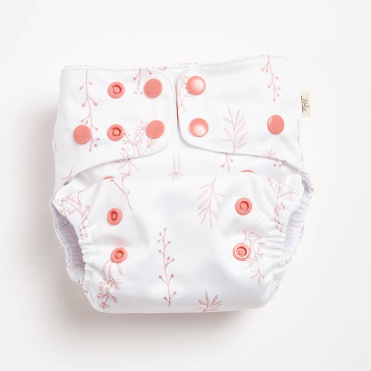 EcoNaps 2.0 Modern Cloth Diaper - Rosewood Botanical