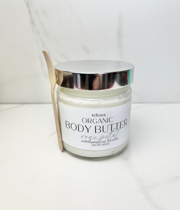 Tehora Organic Tallow Body Butter - Rose Petal