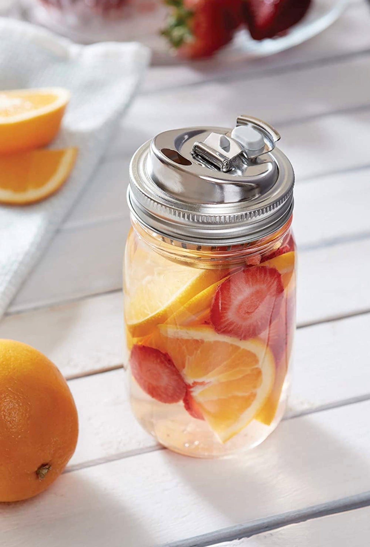Mason Jar Metal Drink Lid - Regular Mouth