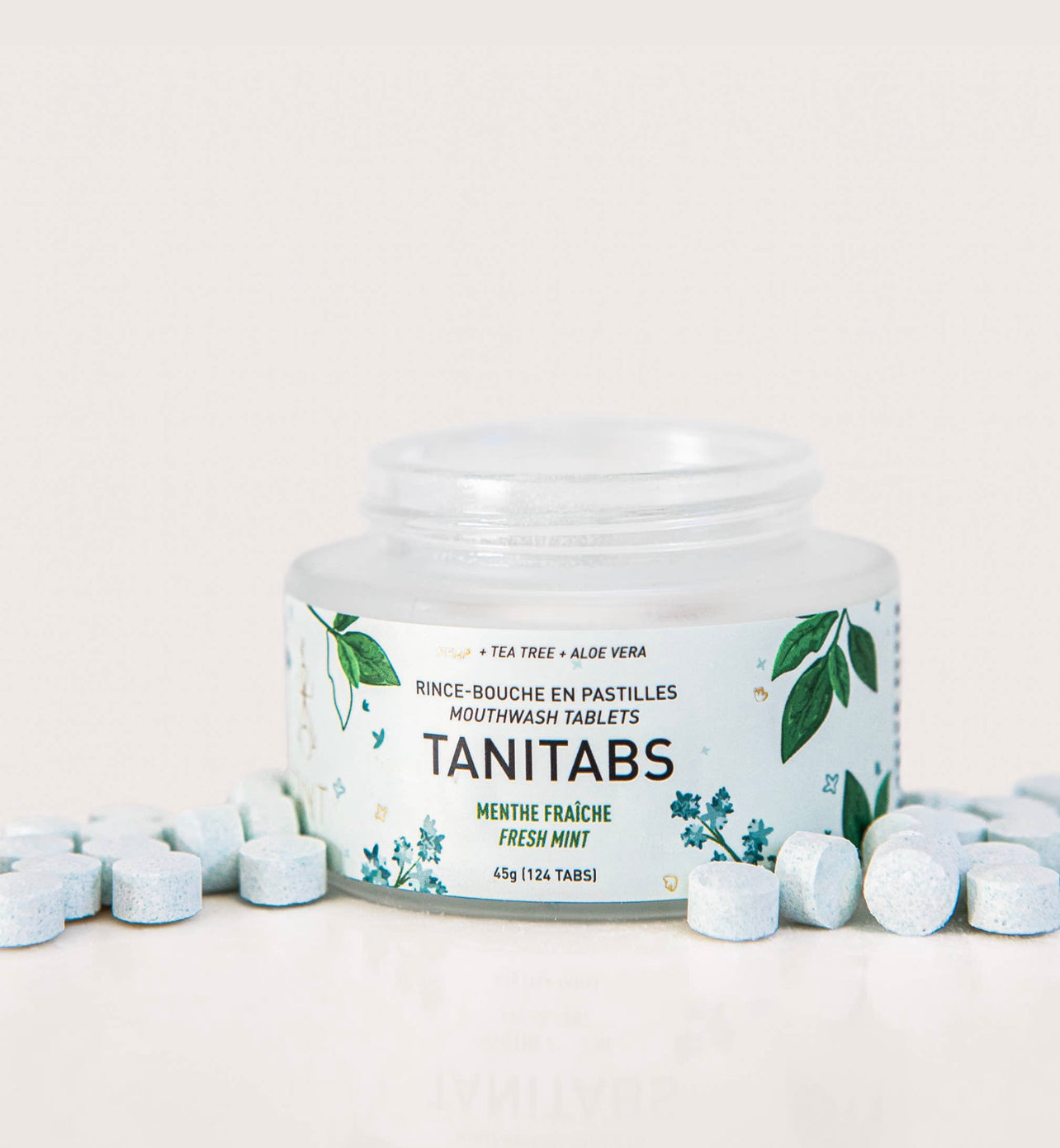 Mouthwash Tablets in Reusable Jar