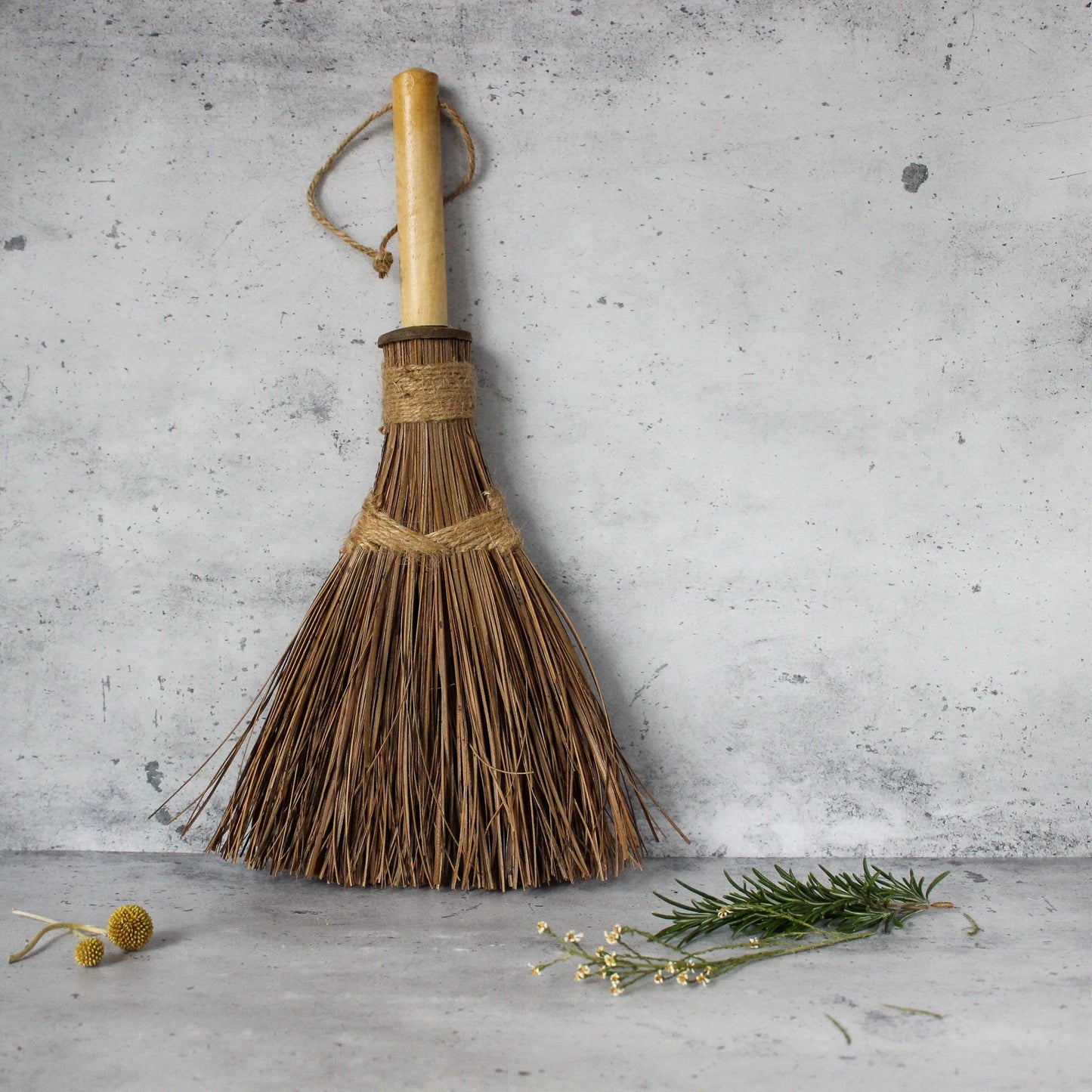 Mini Coconut Palm Broom - Handmade