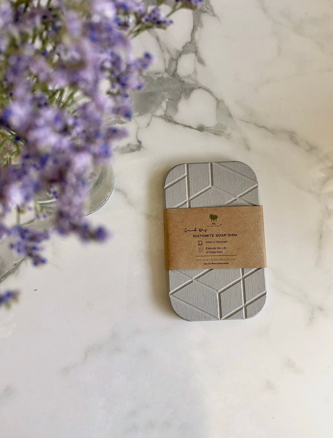 Geometric Quick-Dry Diatomite Soap Dish