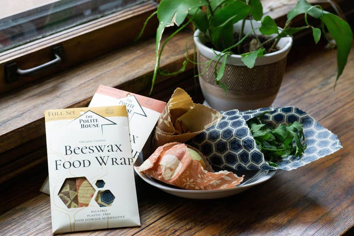 Organic Cotton Beeswax Food Wrap- Beehive