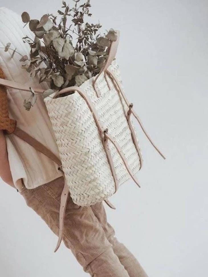 French Market Backpack - Natural Leather