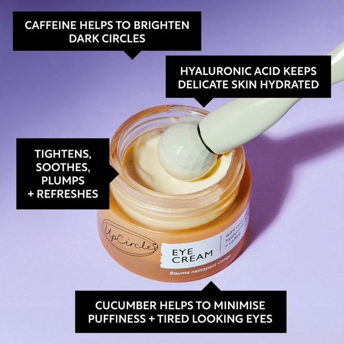 Upcircle Eye Cream with Hyaluronic Acid and Coffee Oil