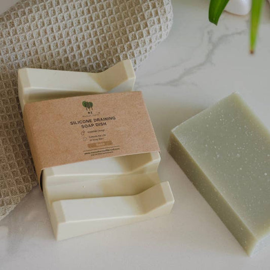 Silicone Draining Soap Dish (Sand)