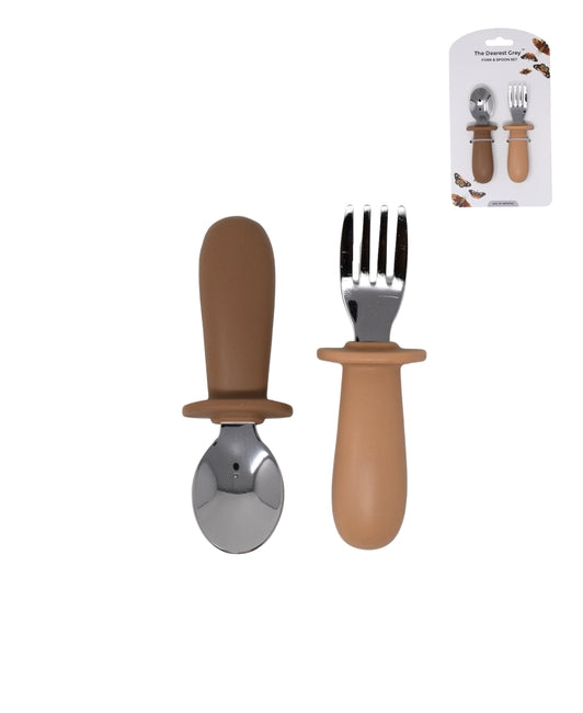 Fork & Spoon Set | Fawn and Sand