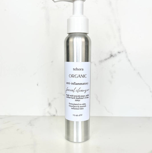 Tehora’s Organic Anti Inflammatory Creamy Face Cleanser