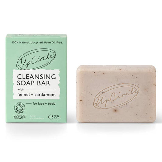Upcircle Natural Vegan Cleansing Soap Bar - Fennel + Cardamom