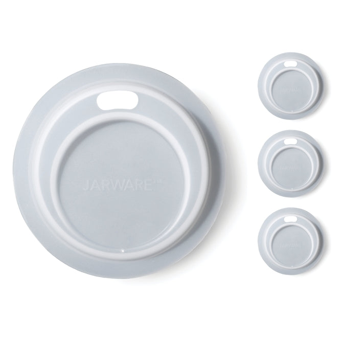 Mason Jar Silicone Drink Lid Set of 4 - Regular Mouth