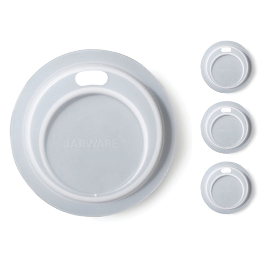 Mason Jar Silicone Drink Lid Set of 4 - Regular Mouth