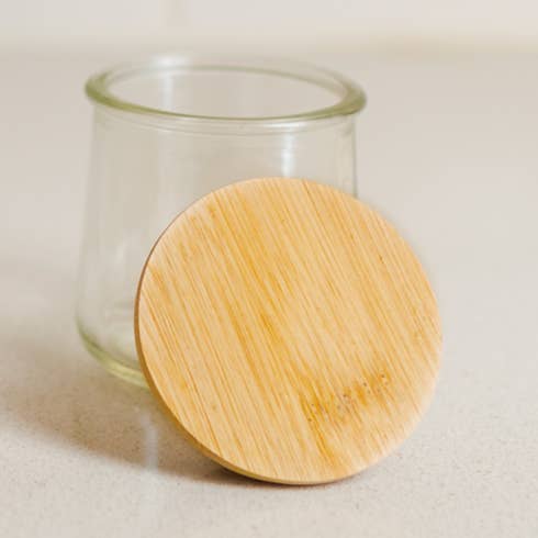 Bamboo Jar Lid - For Oui Yogurt Jars