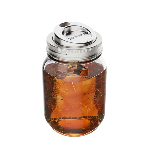 Mason Jar Stainless Steel Drink Lid Set of 2 - Regular Mouth