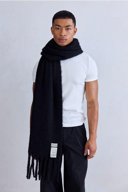 Arctic Fox - The Reykjavik Scarf with Merino Wool - Black