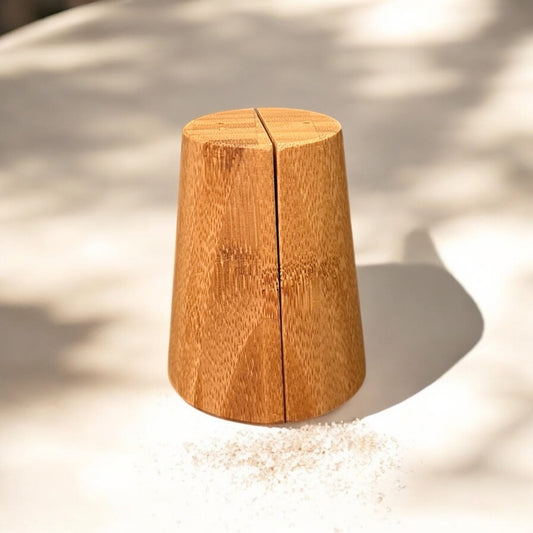 Bamboo Salt + Pepper Shakers