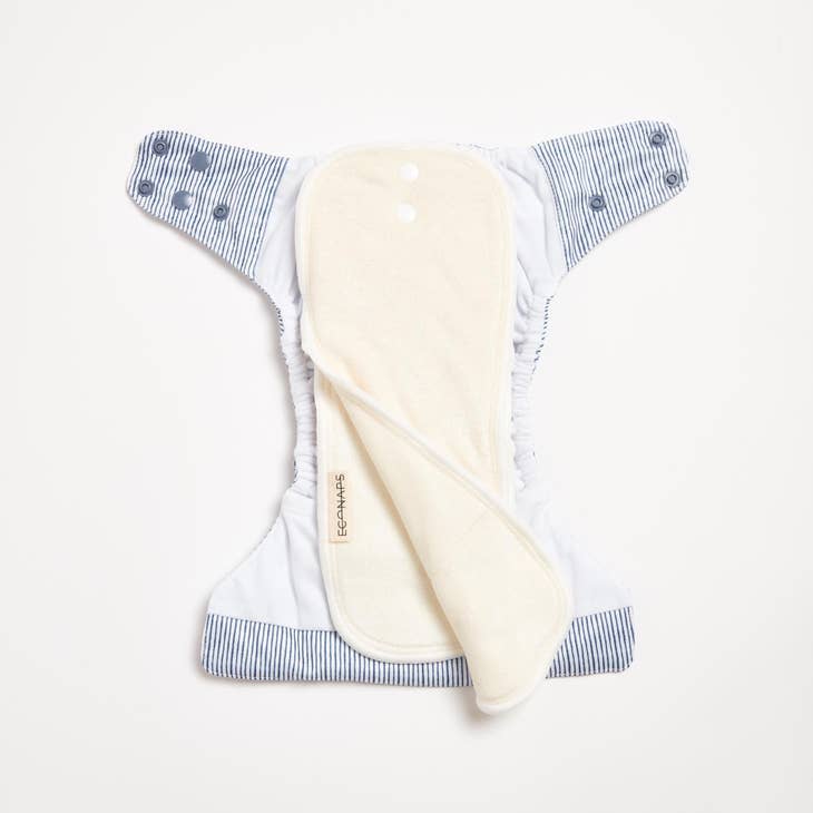 EcoNaps 2.0 Modern Cloth Diaper - Indigo Pinstripe