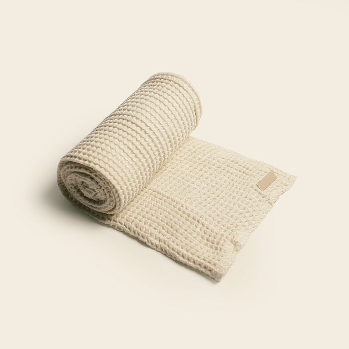 The Weightless Waffle Throw Blanket - Wheat