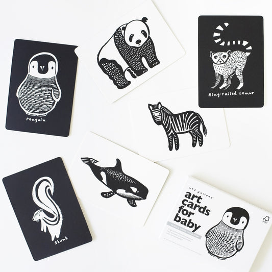 Black and White Art Cards