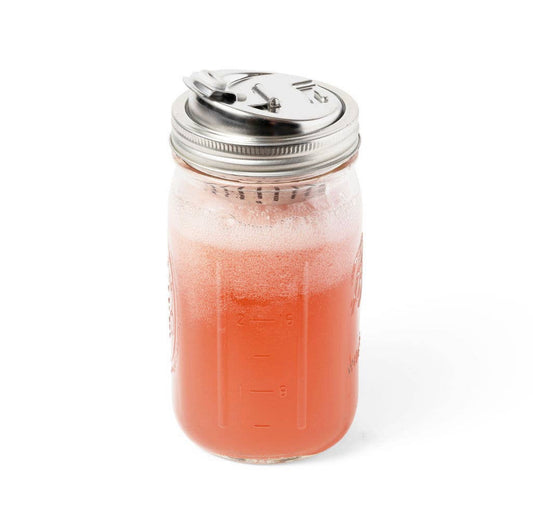 Mason Jar Metal Drink Lid - Wide Mouth